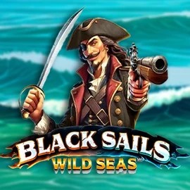 Black Sails Wild Seas logo by Infinity Dragon Studios at Coldbet CasinoBlack Sails Wild Seas