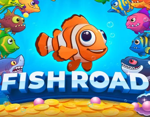 Logo of Fish Road from InOut at Coldbet Casino