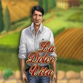 La Dolce Vita slot logo by Gamomat at Coldbet CasinoLa Dolce Vita