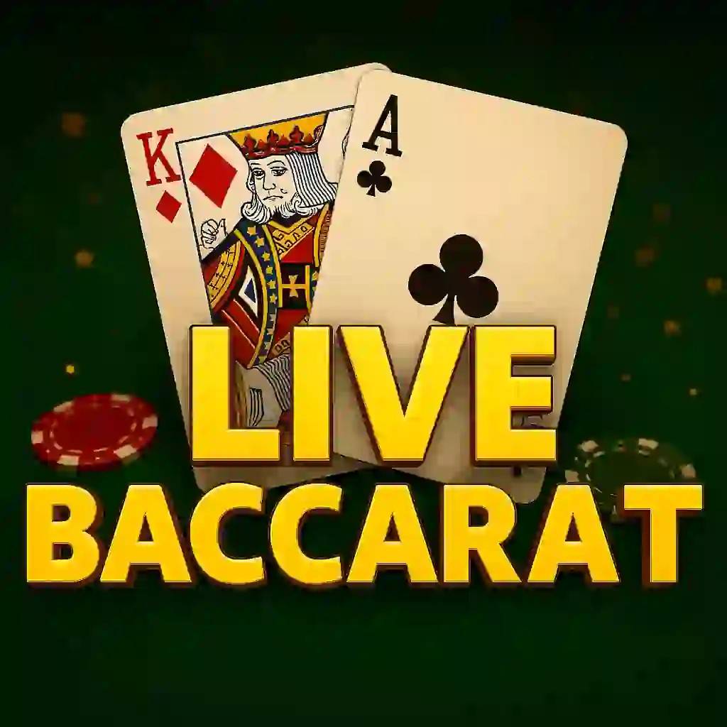 Live Baccarat casino game by Evolution – featured logo at Coldbet Casino