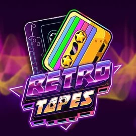 Retro Tapes slot logo by Push Gaming at Coldbet CasinoRetro Tapes