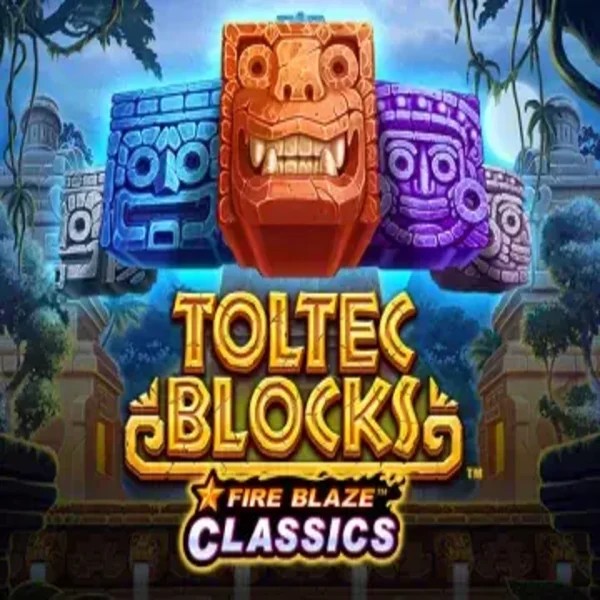 Fire Blaze: Toltec Blocks logo by Rarestone Gaming at Coldbet CasinoFire Blaze: Toltec Blocks